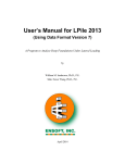 User`s Manual for