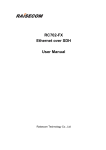 RC702-FX Ethernet over SDH User Manual