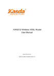 KW5212 Wireless VDSL2 Router User Manual