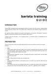 Our Barista Training Guide