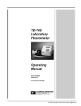 TD-700 Laboratory Fluorometer Operating Manual