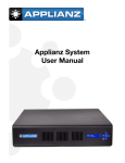 Applianz System User Manual