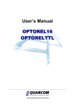 User`s Manual OPTOREL16 OPTORELTTL