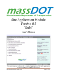 SAM Training Manual - MassDOT