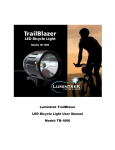 Lumintrek TrailBlazer LED Bicycle Light User Manual Model: TB-1000