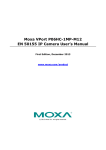 Moxa VPort P06HC-1MP-M12 EN 50155 IP Camera User`s Manual