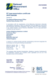 EC type-examination certificate UK/0126/0098