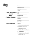 CNC Cutting Machine User`s Manual