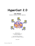 HyperCast 2.0 User Manual - Computer Science