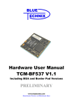 Blackfin TCM-BF537 Hardware User Manual