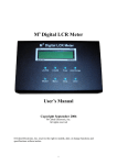 M3 Digital LCR Meter