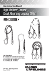 Connex™ Shock Absorbing Lanyards User Manual