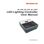 NL-200, NL-220, NL-220F LED Lighting Controller User Manual