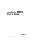 magicolor 1600W User`s Guide