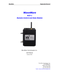 RCD-1 User Manual - WaveWare Technologies, Inc