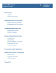 Table of Content Introduction Software Install and