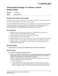 OneCommand Manager for VMware vCenter Release Notes