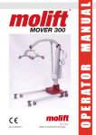 Molift Mover 300 User Manual - Molift Hoists and spare parts
