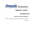 FMUSER FUTH804B Telephone Hybrid User Manual