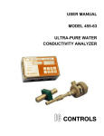 455-63 User Manual (Ultra-Pure Water)