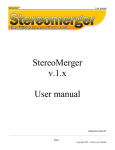 User manual - Stereomerger