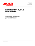 XSA Board V1.1, V1.2 User Manual