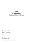PC Watchdog™ Hardware User`s Manual