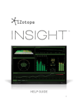 iZotope Insight Help Documentation | Essential Metering Suite