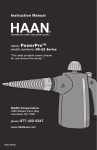 HS22B - HAAN HandiPro Portable Steamer User Manual