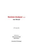 Revision Analyser v1.0 User Manual