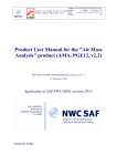 Product User Manual for the "Air Mass Analysis" product