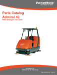 Parts Catalog Admiral 40 - Factory Cleaning Equipment