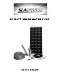 80 WATT SOLAR WATER PUMP - Northern Tool + Equipment