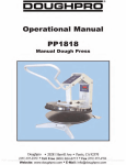 Operation Manual - Whaley Food Service