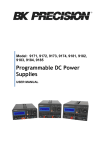 Programmable DC Power Supplies