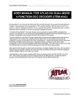 USER MANUAL FOR ATLAS HO DUAL-MODE 4