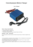 User Manual of AC-DC Battery Charger