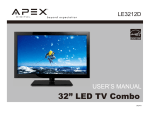 32” LED TV Combo