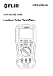 USER MANUAL FLIR MODEL IM75 Insulation Tester