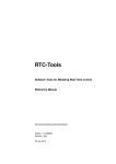 Real Time Control Tools User Manual