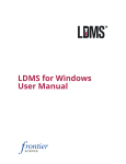 LDMS User Manual - Frontier Science website
