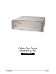 Galileo Test Signal Generator (GTS) User Manual