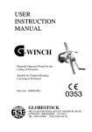 G-Winch™ Instructions