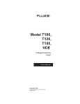 Fluke T100, T120 & T140 voltage and continuity tester user manual