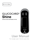 GLUCOCARD Shine User Manual - English