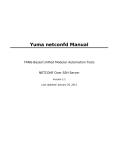 Yuma netconfd Manual