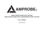 PRM-2 and PRM-3 Phase Sequence Testers Product