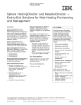 Sphera HostingDirector and ResellerDirector — End-to-End