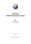 GPS PLUS UHF/VHF Handheld Terminal
