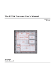The LEON Processor User`s Manual